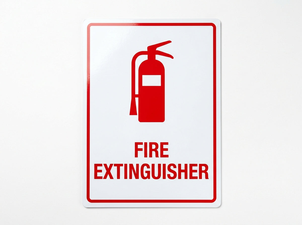 Fire Extinguisher Location Safety Sign (A4 Laminated Vinyl)