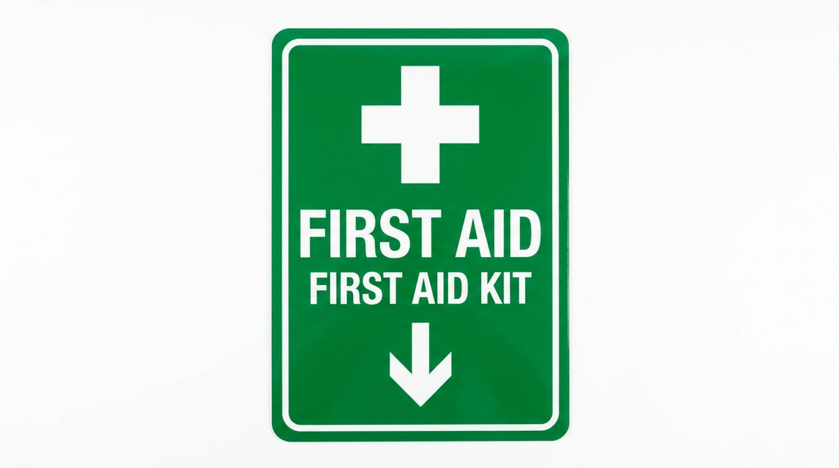 First Aid Kit Location Emergency Sign (A4 Laminated Vinyl)