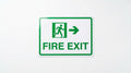 Fire Exit Directional Running Man Sign (A4 Laminated Vinyl)