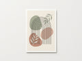 Modern Abstract Arch & Botanical Silhouette Art Print (A4 Fine Art Print)